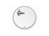 Peau de grosse caisse résonante Gretsch 22" avec revêtement et logo décalé