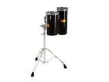 Pearl Rocket Toms Black w/Stand 6X12 and 6X15