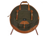 Sac à dos en toile cirée Tackle 22" Sac à cymbales Forest Green/Saddle Tan