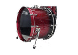Grosse caisse Tama 16x12 Starclassic finition noyer/bouleau laquée avec base de support de tom
