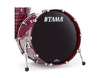 Grosse caisse Tama 16x12 Starclassic finition noyer/bouleau laquée avec base de support de tom
