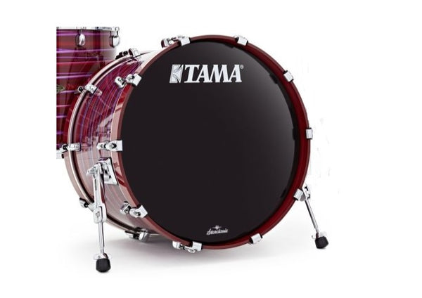 Grosse caisse Tama 16x12 Starclassic finition noyer/bouleau laquée avec base de support de tom