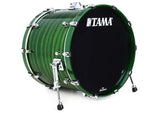 Grosse caisse Tama 16x12 Starclassic finition noyer/bouleau laquée avec base de support de tom