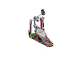 Pédale simple TAMA 50th LTD Iron Cobra Psychedelic Rainbow Power Glide
