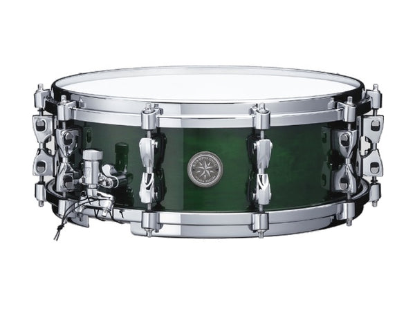 Caisse claire Tama LTD Starphonic 5" x 14" en érable figuré émeraude