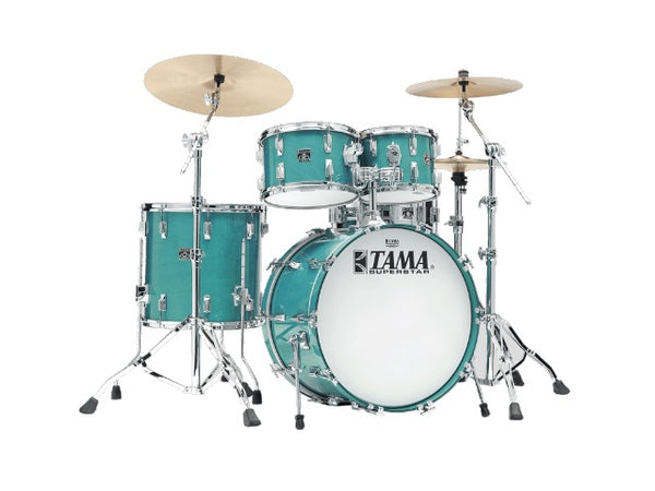 Kit de réédition Superstar LTD 50e anniversaire de Tama, 4 pièces, aigue-marine