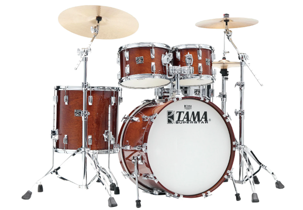 Tama 50th Anniversary LTD Superstar Reissue Kit 4PC Super Mahogany