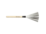 Paire de brosses métalliques Vater Wire Tap à manche fixe en bois
