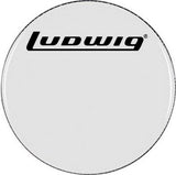 Bloc de tête de grosse caisse Ludwig 24" transparent avec logo Powerstroke 3