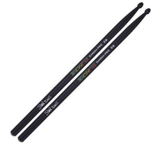 Baguettes de batterie Techra Carbon Pro 2B Carlton « Santa » Davis Signature