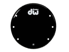 Tête de résonance pour grosse caisse DW 22" Noir brillant ventilé