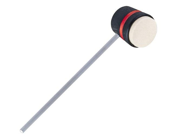 Batteur Low Boy en feutre léger Daddy noir avec bande rouge