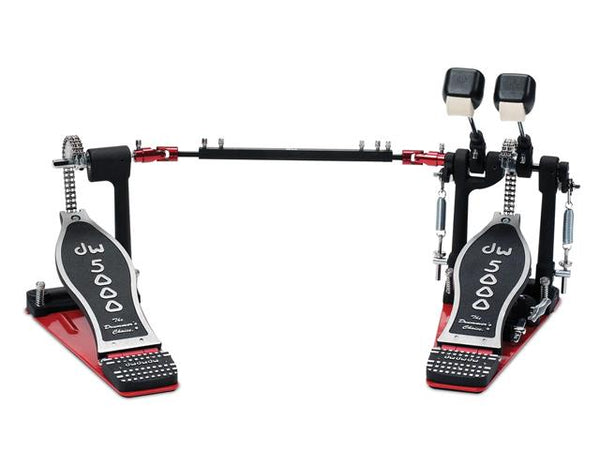Pédale de grosse caisse double turbo DW série 5000 avec housse