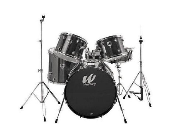 Kit de batterie de studio Westbury 5 PC Black Sparkle 20 BD avec matériel