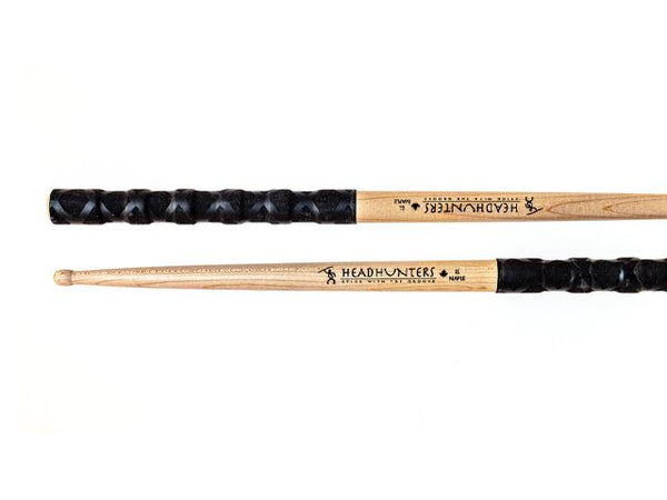 Baguettes de batterie HeadHunters Maple Grooves LL avec Grip