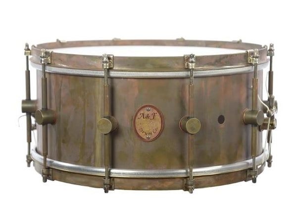 Caisse claire en laiton brut A&amp;F 6,5 x 14
