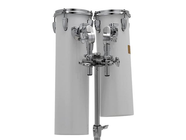 Pearl Rocket Toms White w/Stand 6x18 & 6x21
